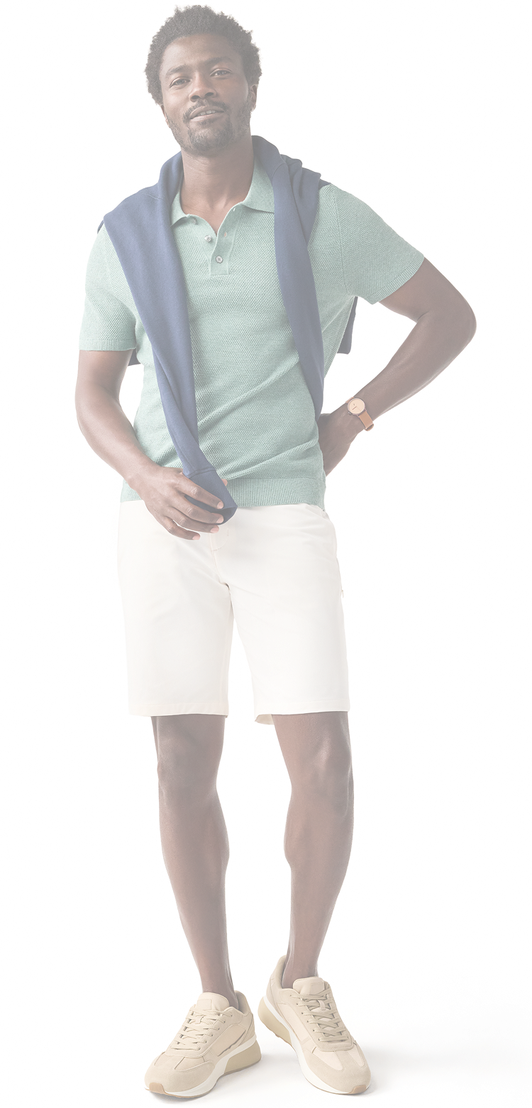 Full view of a man wearing Radius Flex Short
